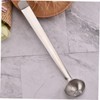 LABRIMP 2pcs Stainless Steel Olive Serving Spoon with Slotted Design