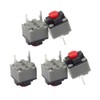 5PCS Kailh Square Silent Micro Switch - 6x6x7.3mm Mute Switch