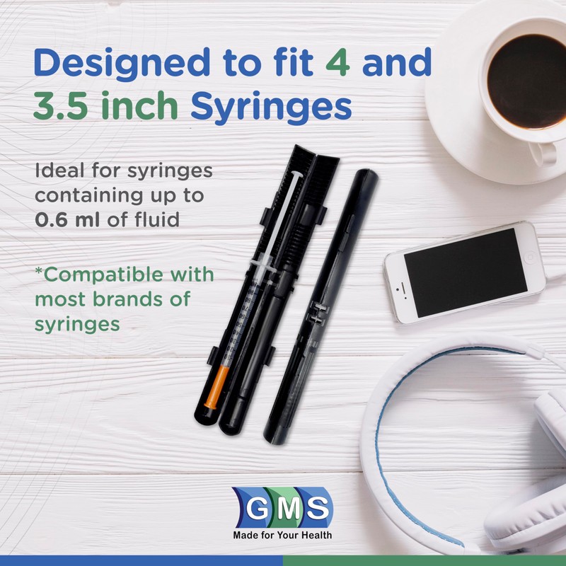 GMS 60 Unit Syringe Case - Holds New, Prefilled &