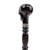 AiO Japan Black Skull Head Wand, Victorian Skull, Black Stick,