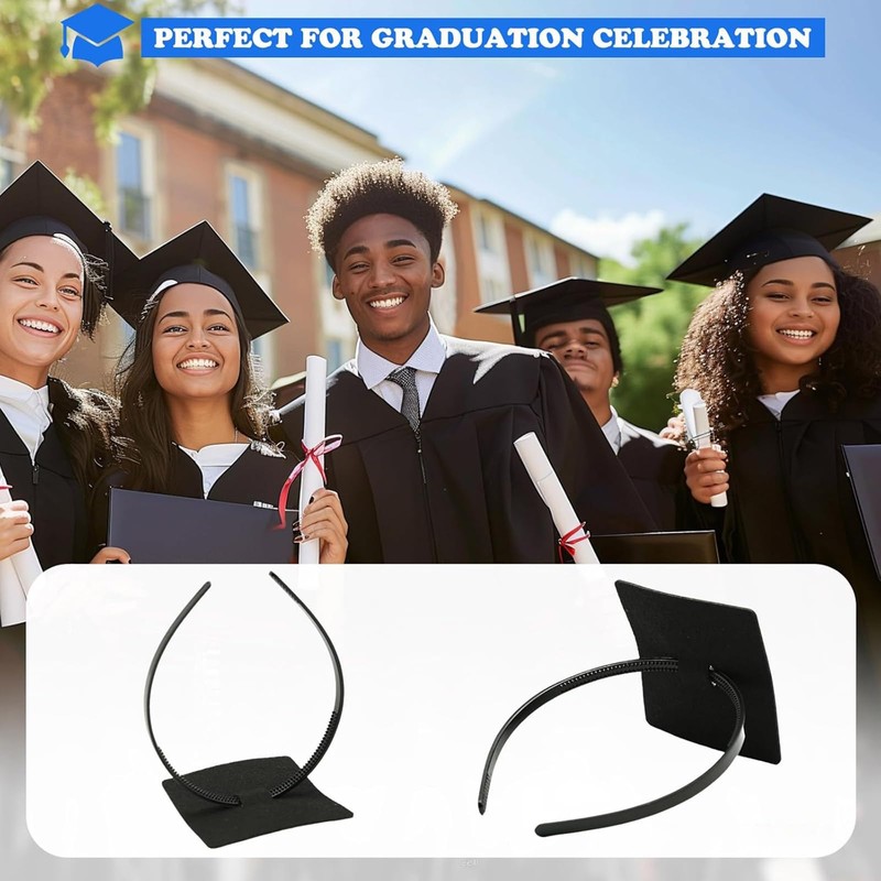 Gaduupa Grad Caps Headband Insert Square Firm Anti-Fall Hair Band