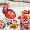 Strawberry Slicer, Strawberry Huller, Strawberry Pedicle Remover, Stainless Steel, for
