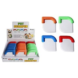 Diamond Visions 11-1453 Plastic Pot Scraper MultiPack Set in Assorted Colors (3 Pot Scrapers)