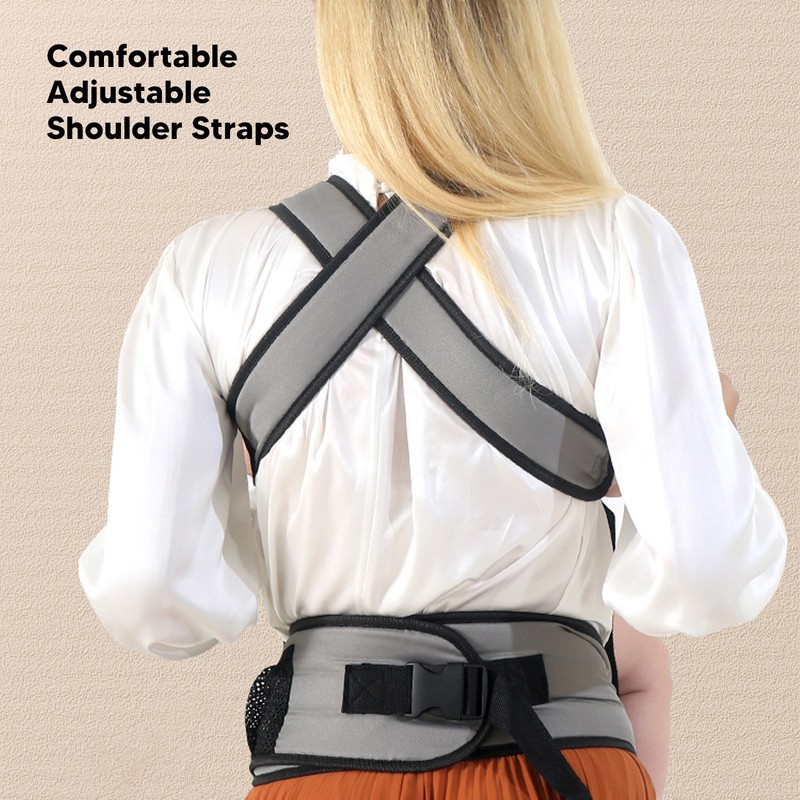 Baby Carrier with Hip Seat Adjustable Strap Ergonomic Breathable Mesh