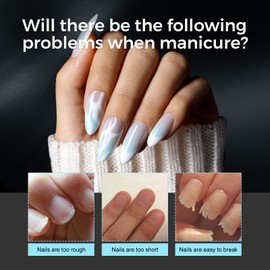 TOMICCA TOMICCA Clear Nail Tips Acrylic Nails 240Pcs Medium Almond Acrylic Nail Kit Gel Nail Tips Pre-shape Clear Nails for Nail Extension Fake Nails 12 Sizes