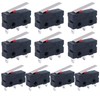 Twidec/10Pcs Mini Micro Limit Switch 5A 125 250V AC SPDT
