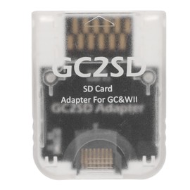 Annadue For Wii Micro Memory Card Adapter, GC2SD Card Adapter, Card Reader for Wii Consoles, Plug and Play. (Transparent)