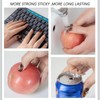 Hademade Press on Nails Almond,Vanpaga 10pcs Red French Tip Press