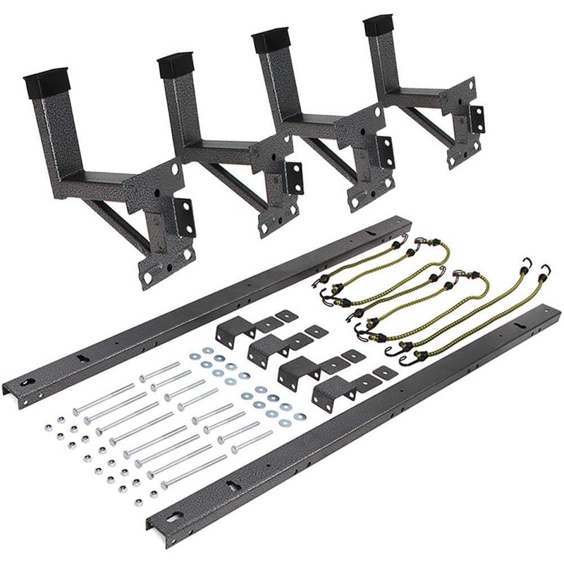 Adjustable Trailer Ladder Rack for Enclosed Trailers – Exterior Side
