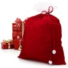 com-four® Velvet Christmas Sack - Gift Sack