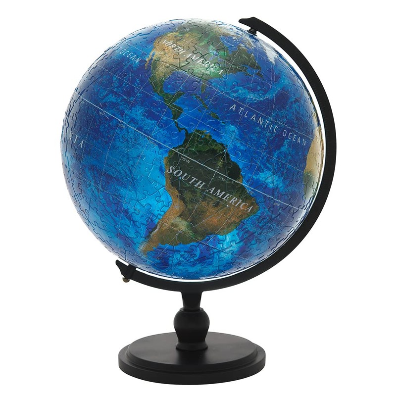 Yanoman 540 Piece Jigsaw Puzzle 3D Sphere Puzzle Blue Earth