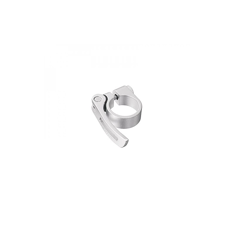 Seat clamp SCQ-080 with quick release 34,9 mm silver