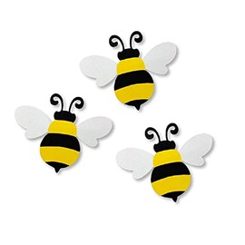 Roeda Brighten Your Life 14414y Mini Art Pop Bee's Set of 3 Assorted Magnets Made in USA