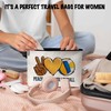 ONDTOM Peace Love Volleyball Makeup Bags for Teens, Volleyball Gifts