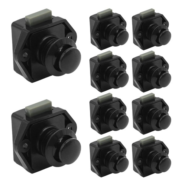 Hoypeyfiy 10pcs Push Button Drawer Door Latch Catch Cupboard Door