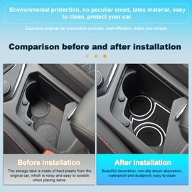 BIXUAN Compatible with Seat Tarraco VW Tiguan 2 MK2 2016-2022 Non-Slip Mats Centre Console Armrest Rubber Mats Drink Holder Mat Non-Slip Door Seam Mats Door Slot Mat Pack of 13 White
