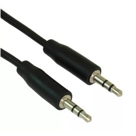 My Cable Mart 3ft 3.5mm SLIM Mini-Stereo TRS Male to Male Speaker/Audio Cable  Black
