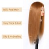 Mannequin Head with 80% Human Hair Straight 26"-28" Doll Head