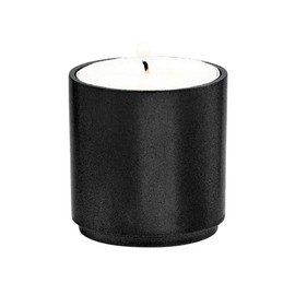 Yair Emanuel Modular Stackable Tealight Candle Holder Set | Candle Holders for Shabbat Candles Modern Judaica Art (1 Unit, Black CSA-3)