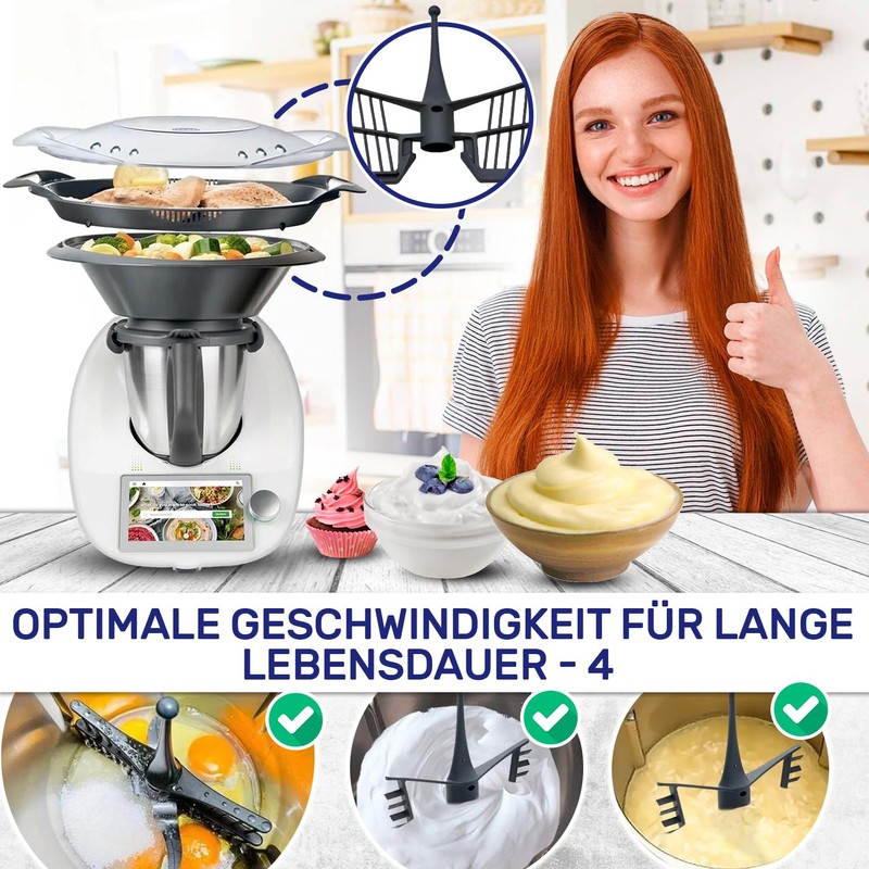 Rühraufsatz Schmetterling für Vorwerk Thermomix TM5 TM6 TM31 - Garantie