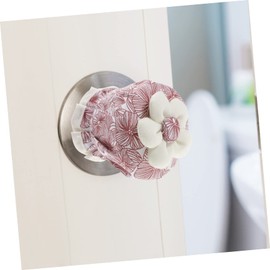 Operitacx 2pcs Doorknob Gloves Halt Door Handle Hole Cover Door Handle Cover Door Handle Wall Cushion Flower Decorations Door Handle Protectors Anti-static Cool Cover Child Cotton