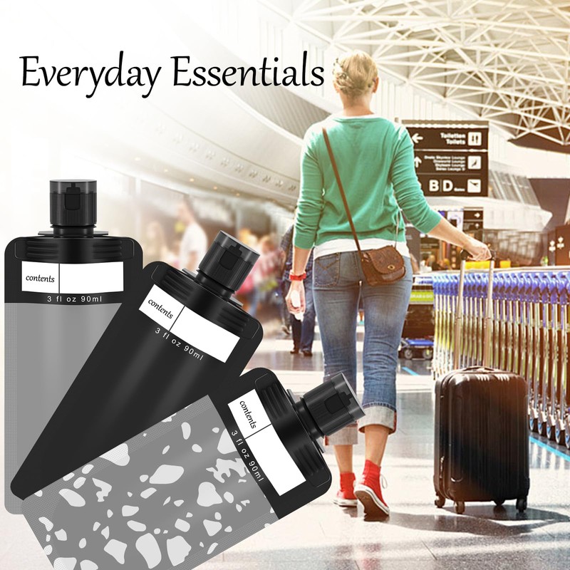 ANNGO 18 Pack Travel pouches for toiletries, TSA approved travel