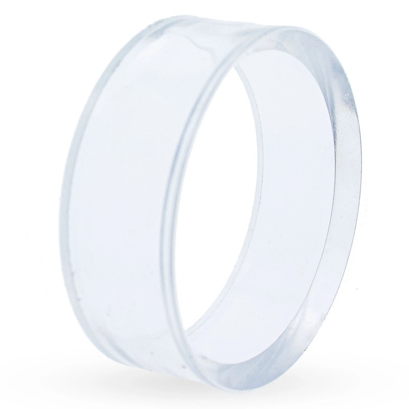 BESTPYSANKY Medium Clear Round Plastic Egg Sphere Stand Holder Display