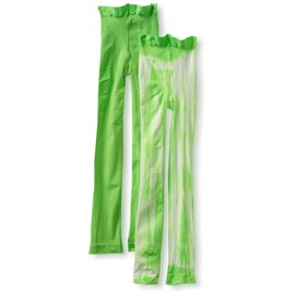 Jefferies Socks Little Girls' Neon Capri Tights (Pack of 2), Lime, 8-10 Years