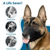 LUCKYPAW Mesh Dog Muzzle for Large Medium Small Dogs, Soft
