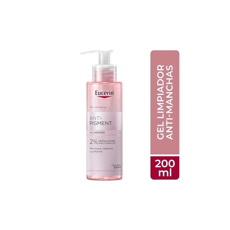 Eucerin Anti Pigment Gel Limpiador Facial 200ml Exfoliante Gentil Manchas