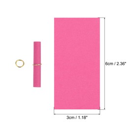 MECCANIXITY Mini Vintage Message Paper Scrolls, 100Pcs Valentine Message Paper, Lucky Wish Paper Roll for Party Birthday, Rose Red