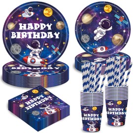 TERLUNNSI Space Party Tableware Set