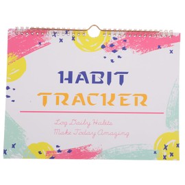 Gatuida Habit Tracker Journal Simple Design Monthly Planner Workout Goal Tracking Planner Compact with Binding Easy to Use for Efficient Habit Tracking