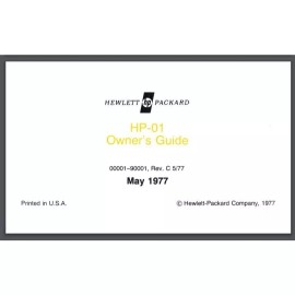 hp-01 1977 HP Hewlett-Packar