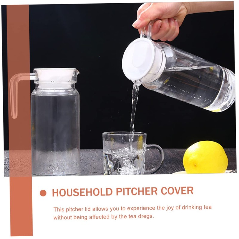 FUNOMOCYA Water Pitcher Lid Pcs Replaceable Pitcher Covers Compact Carafe