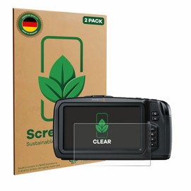ScreenLeaf (Pack of 2) Protective Film for Blackmagic Pocket Cinema Camera 4K / 6K [Sustainable Screen Protector, Film, Transparent, Scratch-Resistant]