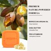 SAPHUS Argan Oil Bar Shampoo and Conditioner Set for Strengthening,