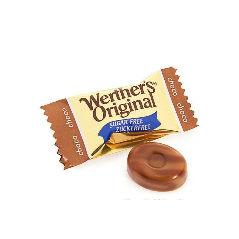 Werthers Werther's Sugar Free Caramel Chocolate Creamy Hard Candy 1/2