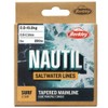 Berkley Nautil Surf Monofilament Tapared Main Fishing Line (Clear, 0.28mm-0.57mm,