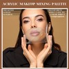 Acrylic Cosmetic Makeup Palette, 4 in 2 Set Makeup Mixing