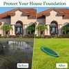 FLCODE 4 Inch Green Angled Slope Drainage Pipe,Drain Grate for
