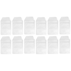 Operitacx Shirt Bag Protector Pack of 20 PVC Pocket Protectors for Pens Pointer Cards and Notes School Office Supplies