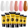 BURANO Poly Extension Gel Nail Kit, 6 Colours Nail Poly