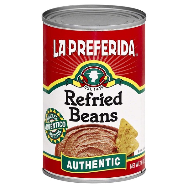 La Preferida Refried Pinto Beans, Authentic , 16 OZ