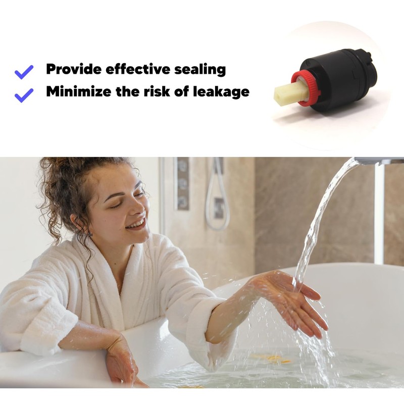 Kolidaer N40HKC Shower Cartridge Replacement, the height is 2.97 inches