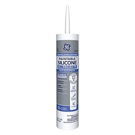 GE GE112A Indoor/Outdoor Caulk, 10.1 oz Tube, White
