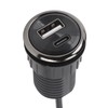 Desktop Power Grommet, 2 USB Charging Ports Small Hidden Flush