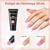CHERIMOYA Poly Gel Constructor de Uñas 30g,Gel Fortalecedor para Extensión
