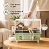 NANABIMIC 18.5" Bite-Proof Metal Hamster Cage, Fully Equipped, Easy Clean