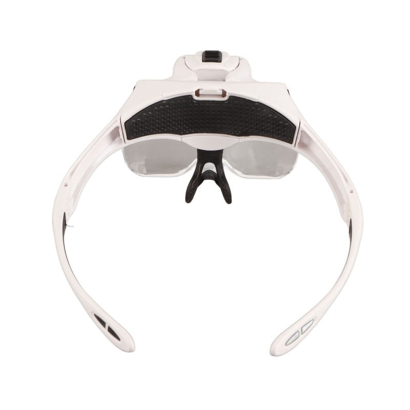 Head Mounted Magnifying Glass 2pcs LED Light Adjustable Rechargeable Headband